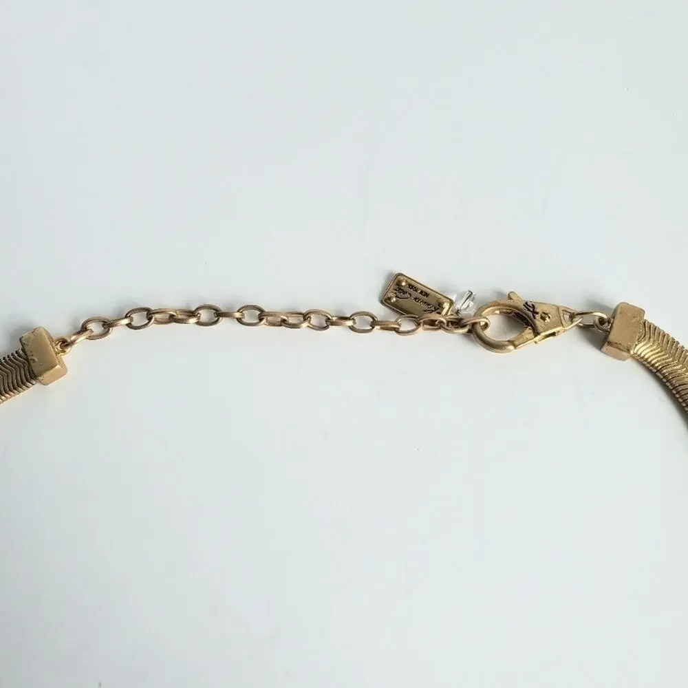 Vintage Kenneth Cole‎ Necklace Gold Tone Faceted Amethyst Purple Crystal Beads
